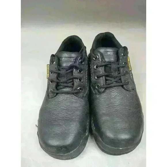 Hytest Opanka Black Leather Steel Toe Safety Shoes Men’s Size 5 M - Picture 2 of 11